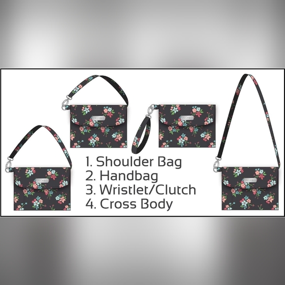 New floral diaper clutch with changing pad - Picture 3 of 4